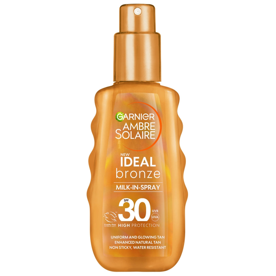 Ambre Solaire Ideal Bronze Milk-In Tanning Spray for Face and Body SPF30 150ml