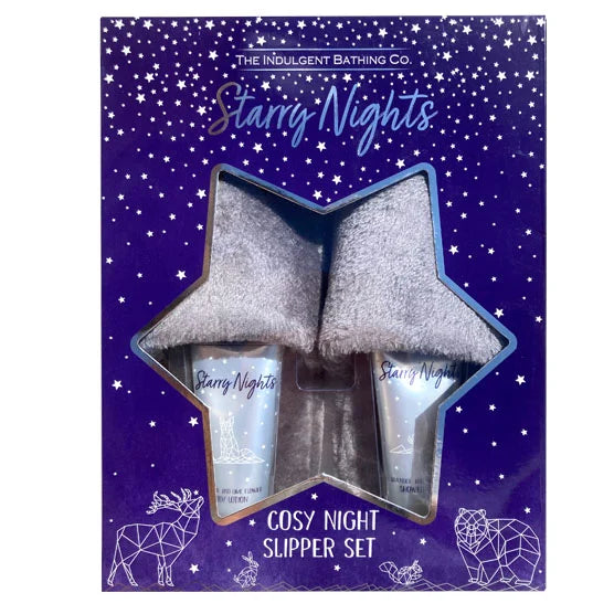 Starry Night Slipper Gift Set