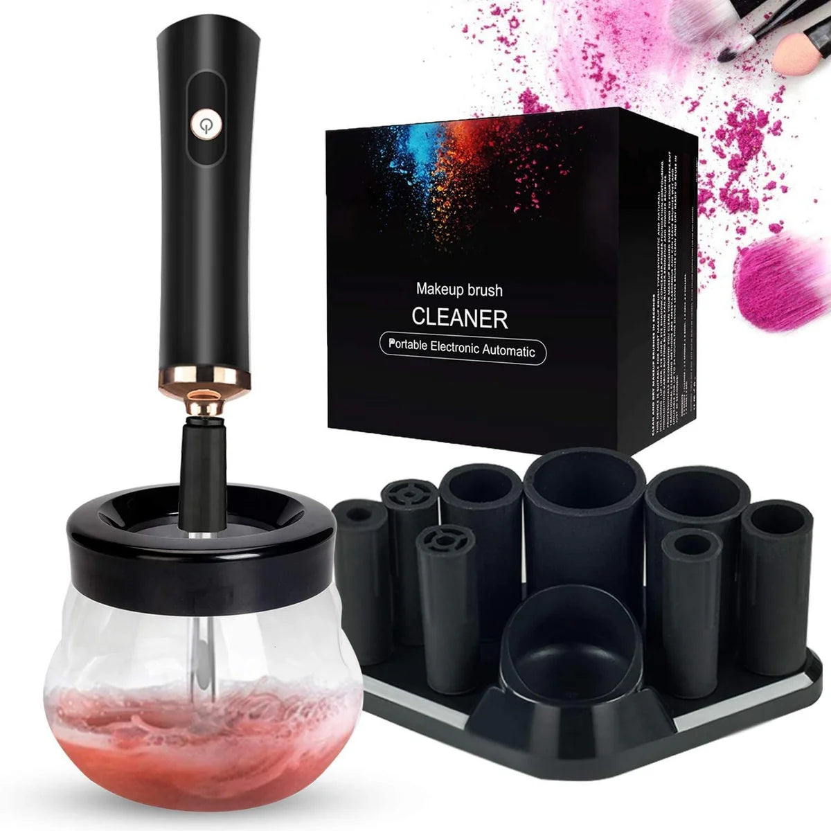 Electronic Makeup Brush Cleaner