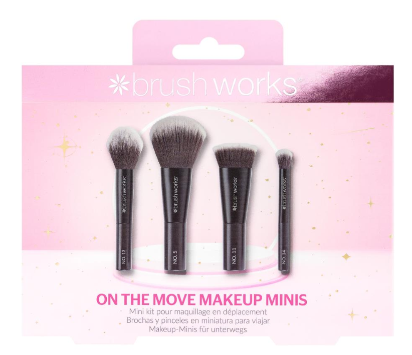 On The Move Minis 4 Piece Makeup Brush set