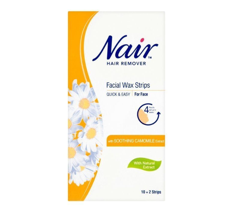 Facial Waxing Strips with Soothing Chamomile Extract x 12