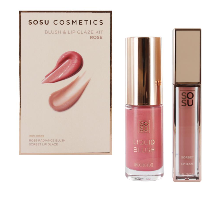 Blush & Lip Glaze Kit | Rose