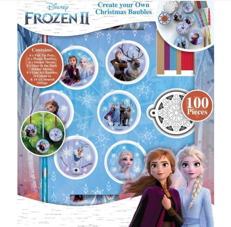 Frozen Make Your Own Christmas Baubles Set