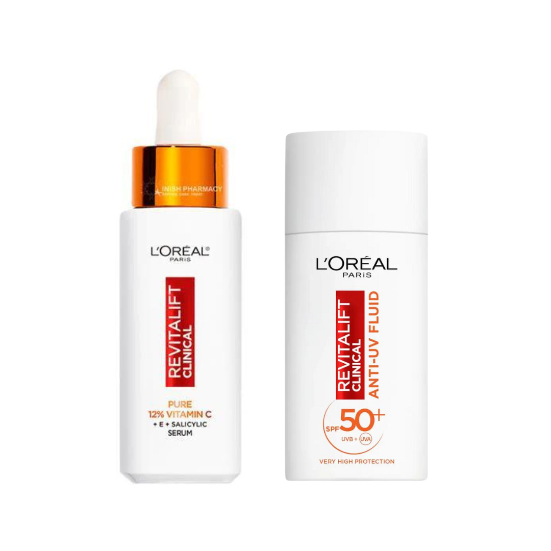 Revitalift Clinical Vitamin C Serum & SPF 50 Duo Bundle