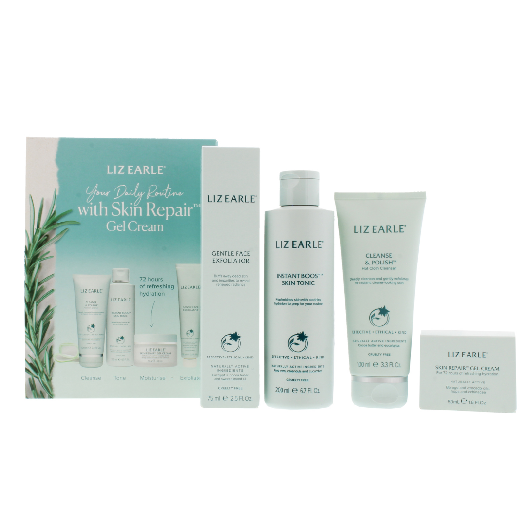 Daily Routine Skincare Set With Skin Repair Gel Cream